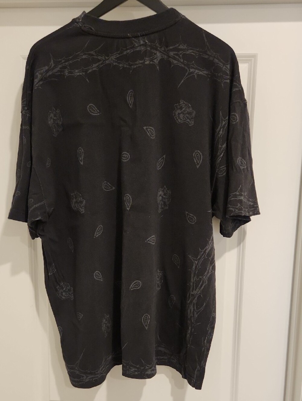 Darc Sport Black Short-Sleeve Tee with Silver Graphic Letters Oversized - Picture 3 of 4